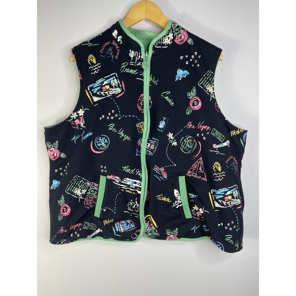 Koret Woman Vest Reversible Size 2X City Travel Minimalist Normcore